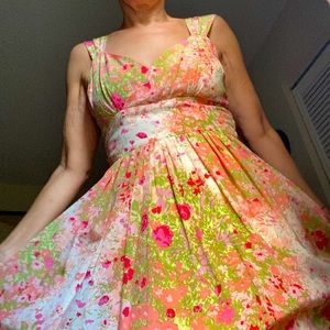 Anthropology Floral Dress